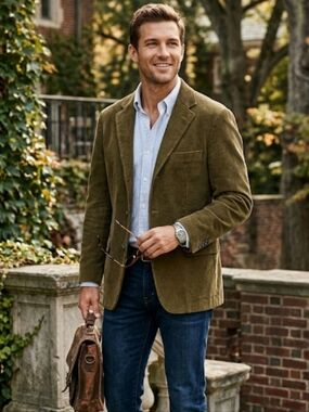 Vintage J. Crew Corduroy Sport Coat Large